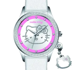 Ceas adevarat Hello Kitty cu cristale Ceas original Hello Kitty cu cristale