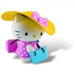 Figurine cu pisicuta roz Hello Kitty la cumparaturi