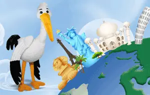Barza Henry - personaj din desenele animate cu Vipo Catelusul Zburator De unde cumperi Barza Henry - personaj din desenele animate cu Vipo Catelusul Zburator