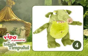 Vipo pe insula timpului - Monstrii Verzi - Jucarie de plus - Nas Furtun Vipo pe insula timpului - Monstrii Verzi - Jucarie de plus - Nas Furtun