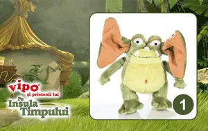 Vipo pe insula timpului - Monstrii Verzi - Jucarie de plus - Numai Urechi Vipo pe insula timpului - Monstrii Verzi - Jucarie de plus - Numai Urechi