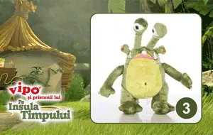 Vipo pe insula timpului - Monstrii Verzi - Jucarie de plus - Ochi Spion Vipo pe insula timpului - Monstrii Verzi - Jucarie de plus - Ochi Spion