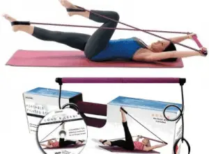 Set pachet de exercitii Pilates pentru acasa + DVD cu exercitii Pilates Set pachet de exercitii Pilates pentru acasa + DVD cu exercitii Pilates