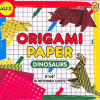 Set hartie origami modele cu animale - dinozauri pentru copii Set hartie origami modele cu animale - dinozauri pentru copii