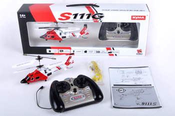 Syma S111G este un elicopter controlabil cu orice smartphone sau tabeta dotata cu mufa jack audio si platforma Android sau iOS.