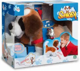 Catelusul Samby este jucaria interactiva cu splendidul Saint Bernard ce se comporta ca un caine adevarat. Este un adevarat prieten fidel si inteligent! O jucarie adorabila de la Giochi Preziosi pe care copiii pur si simplu O IUBESC! Catelusul Samby este jucaria interactiva cu splendidul Saint Bernard ce se comporta ca un caine adevarat. Este un adevarat prieten fidel si inteligent! O jucarie adorabila de la Giochi Preziosi pe care copiii pur si simplu O IUBESC!