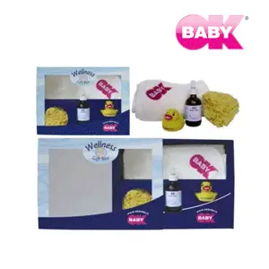 Set cadou produse baie OK Baby pentru bebelusi Set cadou produse baie OK Baby pentru bebelusi