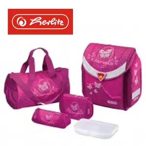 Ghiozdan ergonomic echipat Flexi Rose Butterfly