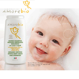 Sampon organic bebelusi AmoreBio fara parabeni