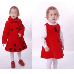 Set Sarafan si Palton Ares rosu