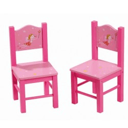 Scaunel din lemn pentru fetite