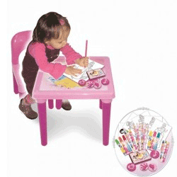 Masuta si scaunel + rechizite Disney Princess