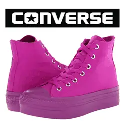 Bascheti fete Converse cu platforma