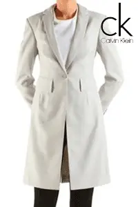 Palton scurt de dama Calvin Klein de culoare alba Palton scurt de dama Calvin Klein de culoare alba
