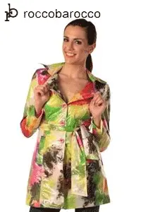 Trenci de toamna Roccobarocco - din nylon - o explozie de culoare Trenci de toamna Roccobarocco - din nylon - o explozie de culoare