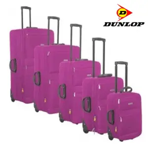 Set 5 trolere de calatorie pe roti Dunlop Pink