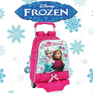 Troler scolar mare Disney Frozen cu Ghiozdan detasabil