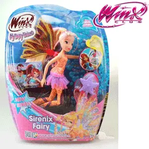 Papusile WINX Sirene Magic si Double Wings, Bloom, Flora, Stella, Musa, Layla si Tecna
