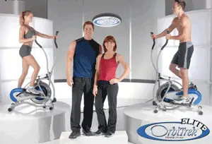 Aparat Fitness Eliptic Orbitrek Elite. Aparatul Fitness Eliptic Orbitrek Elite este prevazut cu un cadru solid din otel pentru stabilitate, rezistenta si confort maxim! Dimensiunile sale reduse il fac usor de depozitat oriunde in casa! Asigura exercitii complete de gimnastica / fitness pentru sase grupe de muschi. Orbitrek Elite a fost special construit pentru ca tu sa te poti bucura de un aparat de fitness profesional in intimitatea propriului camin!