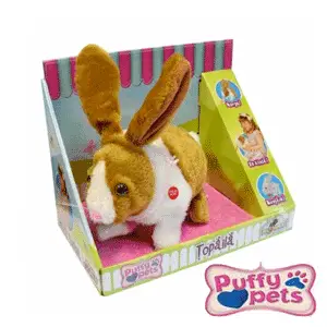 Iepurasul de plus electronic Puffy Pets Topaila la Noriel