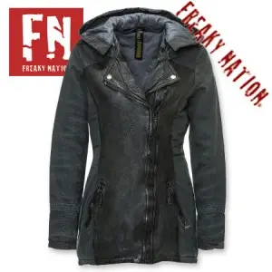 Geaca lunga de Piele femei Freaky Nation Duster Coat Geaca lunga de Piele femei Freaky Nation Duster Coat