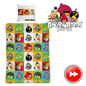 Lenjerie de pat Angry Birds 140x200 cm