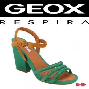 Sandale dama Geox Verde smarald piele intoarsa