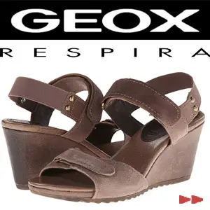 Sandale platforma piele Geox D Alias piele culoare maro