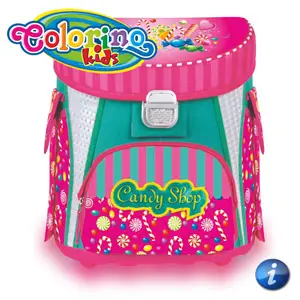 Ghiozdan anatomic Colorino Candy Shop pentru fetite