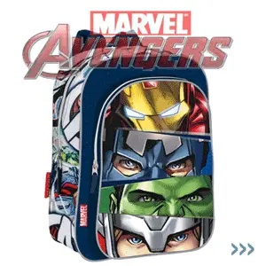 Ghiozdan scolari clase primare Avengers Marvel Team