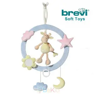 Inelul muzical decorativ Girafa de la Brevi Soft Toys Inelul muzical decorativ Girafa de la Brevi Soft Toys