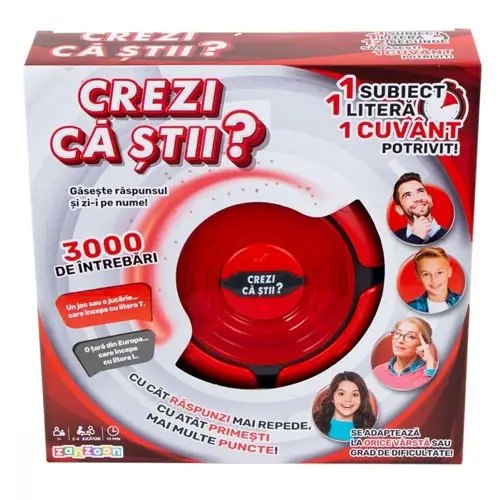 Joc de cultura generala, "Crezi ca stii?"