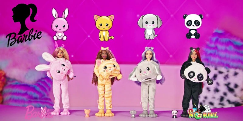 Papusile Barbie Cutie Reveal Colectia de animalute si costume