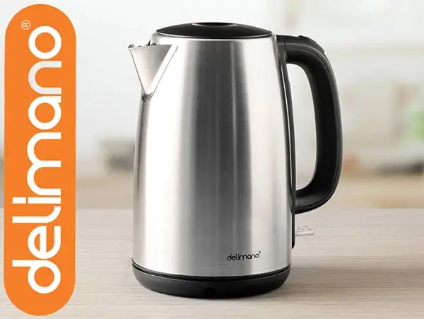 Fierbator de apa de calitate din inotel inoxidabil Delimano DolceVita Fierbator de apa de calitate din inotel inoxidabil Delimano DolceVita