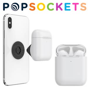 PopGrip® AirPods Holder White, Accesoriu de telefon original PopSockets®
