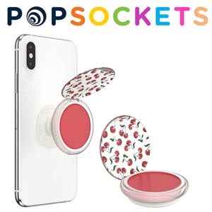 PopLips Cherry, cu balsam de buze, accesoriu pentru telefon Popsockets