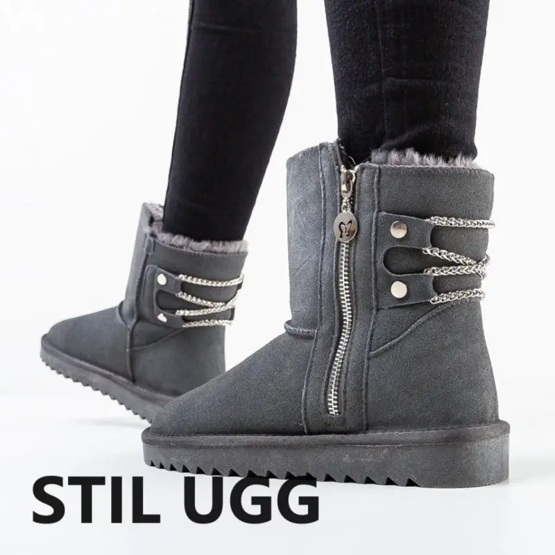 Cizme tip Ug Brook Gri