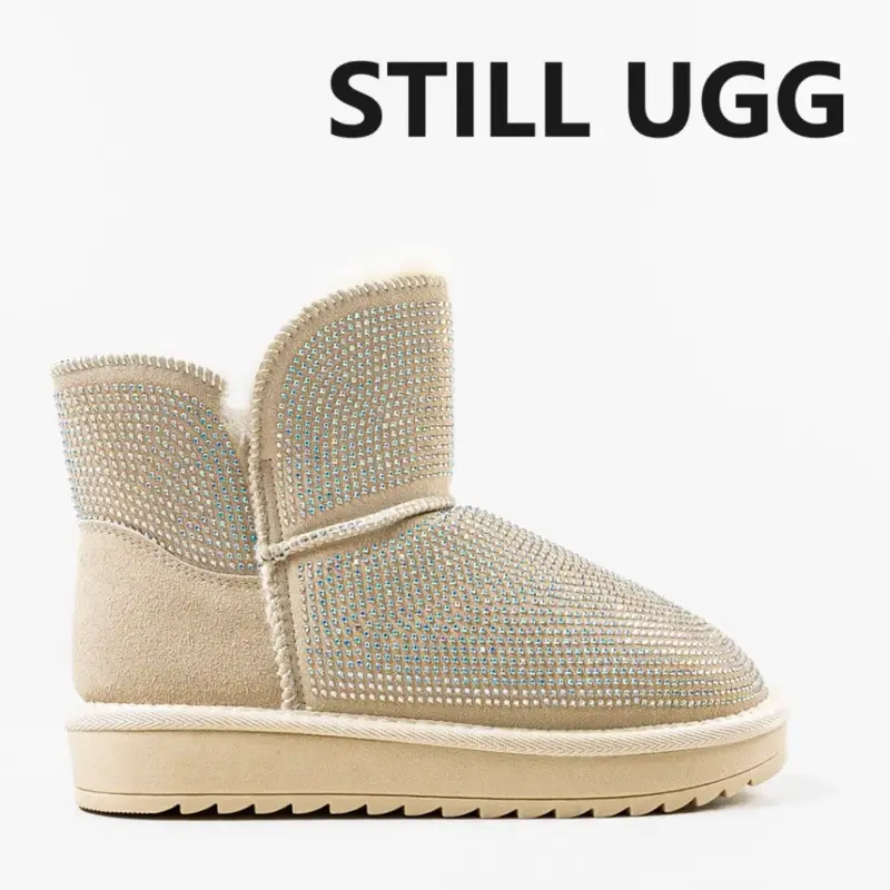 Cizme tip Ugg Dacly culoare Bej